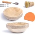 thumbnail image 1 of 1pcs Bread Proofing Basket Set (round) - Bread Proofing Baskets, Proofing Baskets For Sourdough - Bread Making Kit - Baker Gift - Baking Tools And Sup, 1 of 5