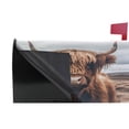 thumbnail image 4 of Ryvnso Mailbox Cover A Highland Cow Magnetic Mailbox Wrap Standard Size 21x18 Inch, 4 of 8