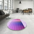thumbnail image 4 of Ahgly Company Machine Washable Indoor Rectangle Transitional Blossom Pink Area Rugs, 7' x 9', 4 of 7