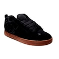 thumbnail image 3 of DC Men's Court Graffik Casual Skate Shoes  BLACK/GUM, 3 of 6