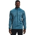 thumbnail image 3 of Under Armour Mens Armour Fleece 1/2 Zip T-Shirt Blue Note 413/Black Medium, 3 of 4