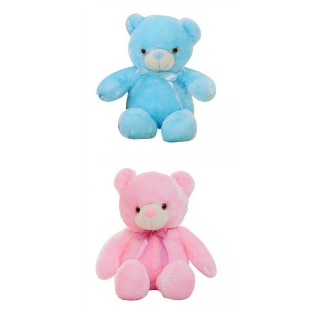 Peluche de dibujos animados Animasl suave, de peluche juguete pequeña niña bebé casa,oso de peluche animal de peluche grande rosa led, gigantes brillan Macarena Peluche de dibujos animados Animasl suave