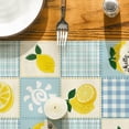 thumbnail image 2 of Sm:)e Patchwork Buffalo Plaid Lemon Summer Table Runner 13 x 72 Inch, Seasonal Summer Lemon Kitchen Dining Table Decoration for Home Party Decor, 2 of 6