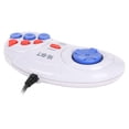thumbnail image 4 of Mini consola de juegos portátil de 16 bits y 9 pines, controlador de juegos ergonómico, blanco para Sega, 4 of 5