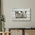 thumbnail image 2 of wall26 Canvas Print Wall Art Little Arctic Penguins in Snow Animals Wildlife Wood Panels Photography Rustic Scenic Colorful Multicolor Cool Zen for Living Room, Bedroom, Office - 12"x18", 2 of 5