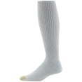 thumbnail image 3 of Calcetines GOLDTOE Ultra Tec Performance para hombre sobre la pantorrilla, blancos, 3 of 4
