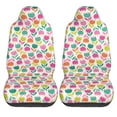 thumbnail image 2 of Fotbe Tulips Flowers Pattern Automotive Seat Covers for Cars Trucks and SUVs – Car Seat Covers for Front Seats,Protective Seat Covers,Vehicle Seat Covers, Set of 2, 2 of 9