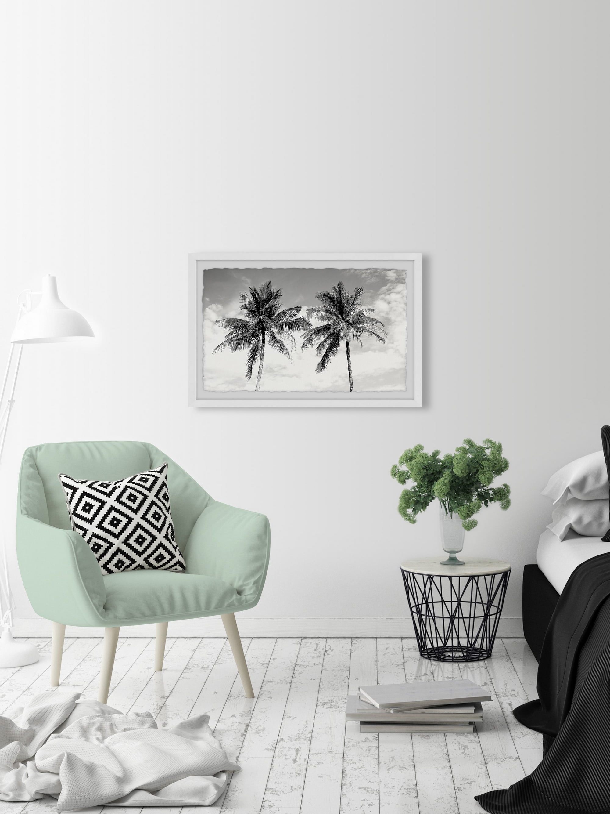 Marmont Hill Twin Palm Tree Framed Wall Art