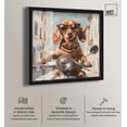 thumbnail image 2 of Doxxie on a Scooter Drive Shadowbox Print Cute Wall Decor by Art Remedy, Black Frame, 30 x 30, 2 of 7
