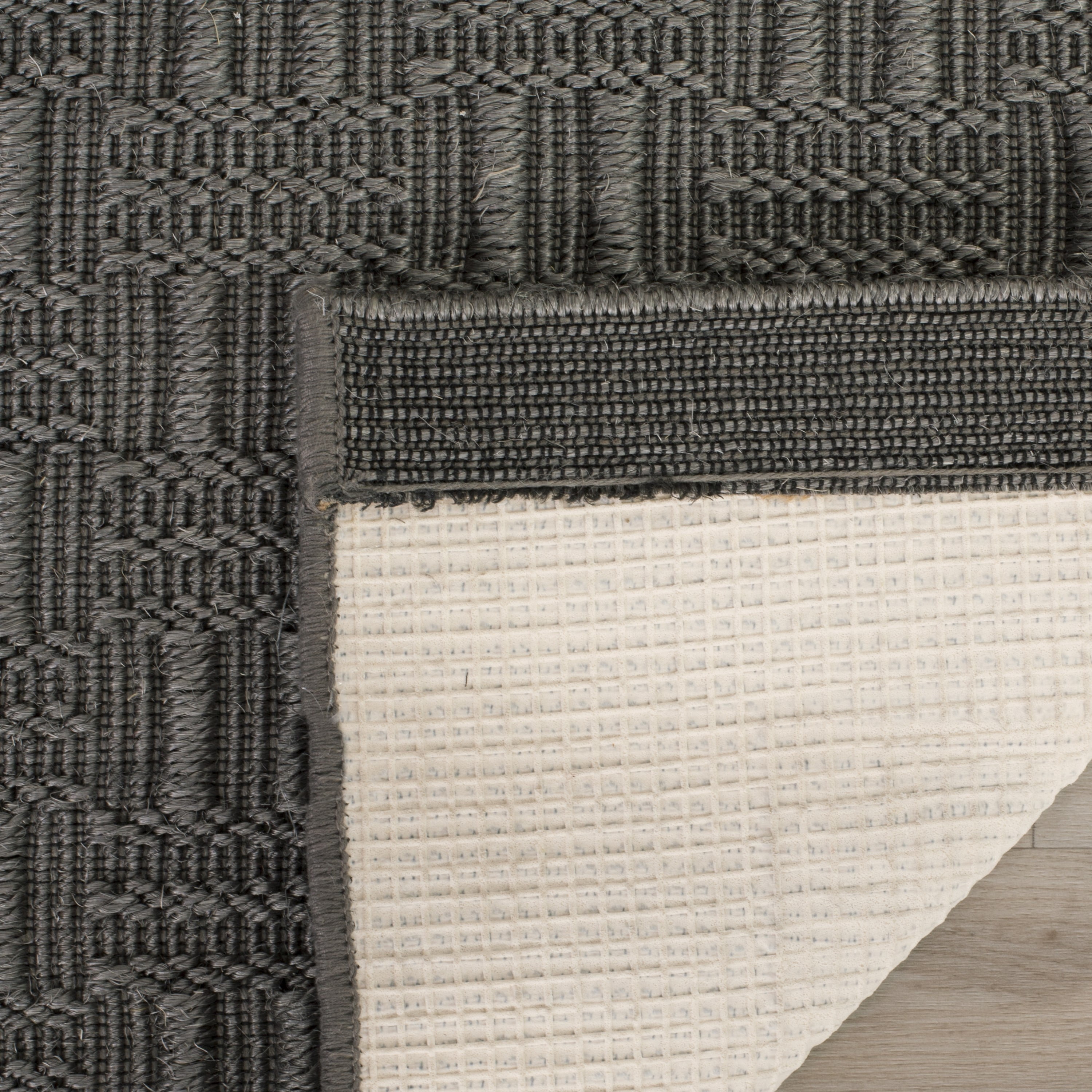 SAFAVIEH Palm Beach Kenyon Geometric Area Rug, Ash, 3' x 5'