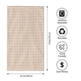 thumbnail image 4 of Kll Brown Gingham Ultra Absorbent & Soft Hand Towels For Bath, Hand, Face, Gym And Spa-27.5x16in, 4 of 9