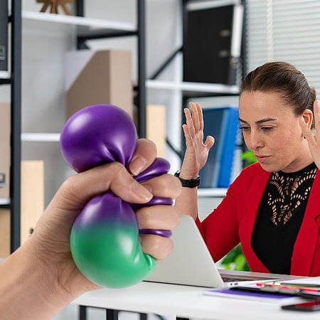 strola Toys Colorful Steamed Bun squeezable Toys TPR Sensory Fidget Bao Buns Stress Relief Squeeze Toys for Adults Anxiety Cute Desk Decor Kawaii Food Shape with Gift Box 3.35 Inch