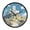 Flying White Horse In Sky, variant on Indoor 12' Voice-Activated Luminous Decoration Wall Clock With LED Night Light Italian Coastal Village