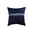 thumbnail image 1 of Set of 5 Royal Blue Cushion Cover in Silk with Silver Work, 1 of 1