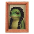 thumbnail image 2 of 2PCS Funny Frog with Wig Refrigerator Magnet-Vintage Style Oil Painting Art Magnet - Cute Bob Haircut Toad Decor for Fridge, Locker, Dishwasher & Whiteboard-Unique Meme Gag Gift for Coworkers&Friends, 2 of 7