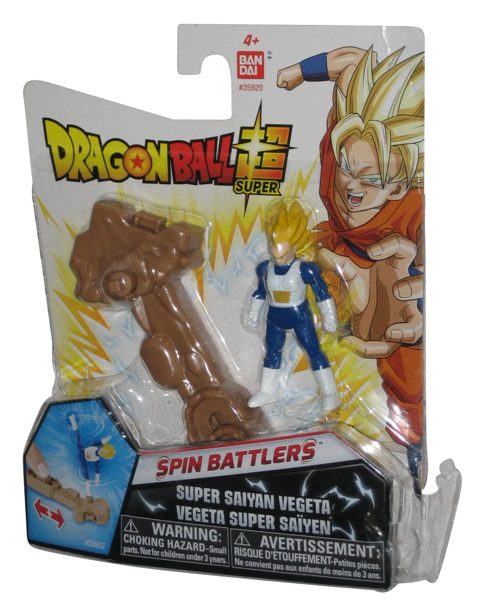 Dragon Ball Super Spin Battlers Training Mini Figure Pack - (Super Saiyan  Vegeta & 1 Spinner Stand) 