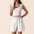 thumbnail image 2 of Womens Short Sets 2 Piece Set Sleeveless Tank Tops & Shorts Womens Summer Outfits Biker Short Set, 2 of 5