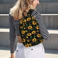 thumbnail image 7 of Balery Flower (2) Vintage Canvas Backpack for Men and Women - Large Capacity, Durable Travel Laptop Bag for School, Work, Hiking, and Outdoor Activities, 7 of 7