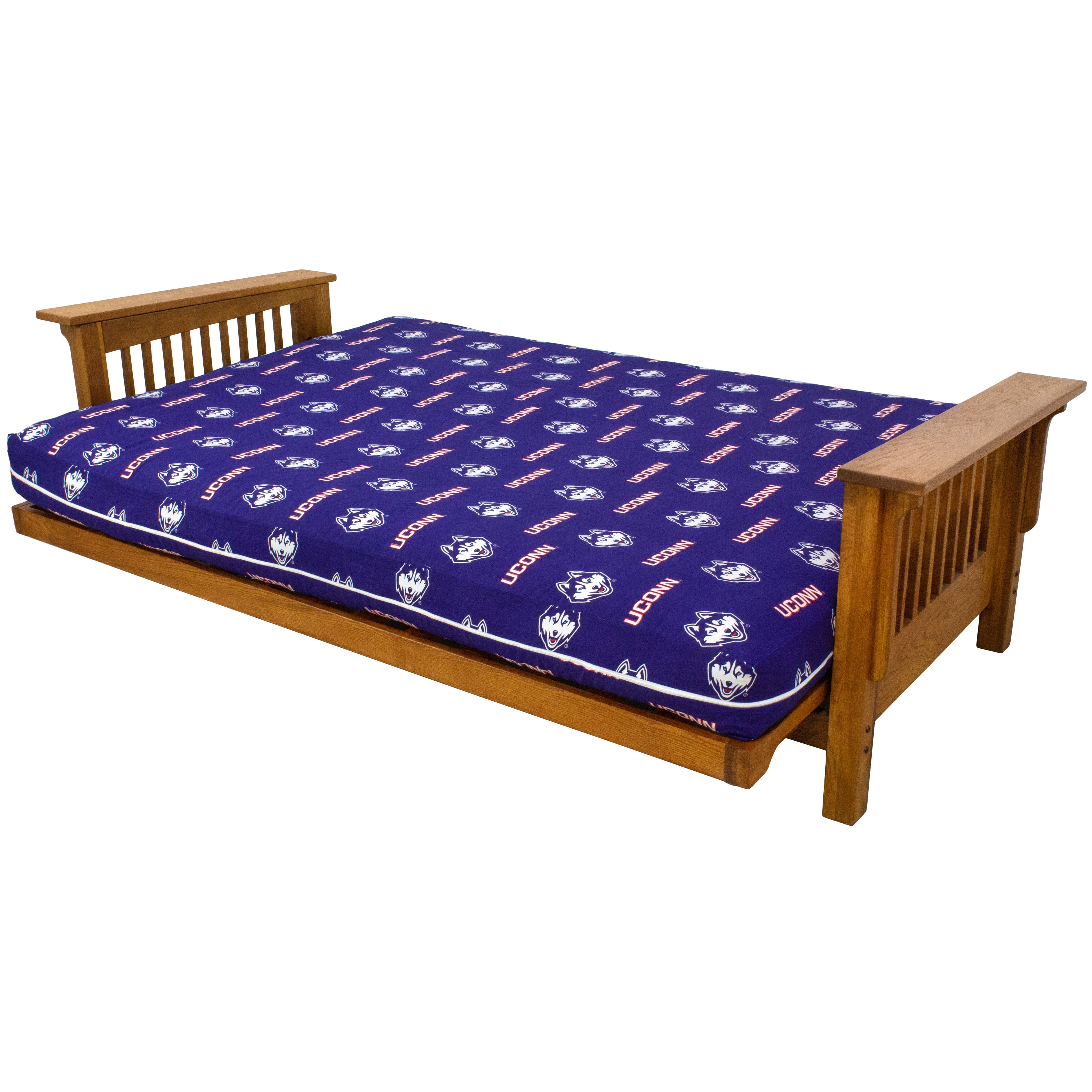 Connecticut Huskies Futon Cover - Full size fits 6 and 8 inch mats