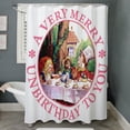 thumbnail image 3 of CafePress - A Very Merry Unbirthday To You - Unique Fabric Shower Curtain 70" x 72", 3 of 3