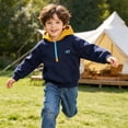 thumbnail image 2 of Edvintorg Boys Hoodie Long Sleeve Casual Pullover Top Half Zip Hooded Sweatshirt with Pocket Clothes for Boys Size 3-12, 2 of 9