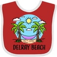 thumbnail image 3 of Inktastic Summer Vacation in Delray Beach Boys or Girls Baby Bib, 3 of 4