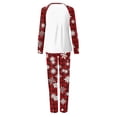 thumbnail image 4 of Yuaguia Matching Family New Year Christmas Pajamas Set, Goodbye 2026 Hello 2027 Long Sleeve Raglan Top and Red Snowflake Plaid Pants, Festive Holiday Sleepwear Loungewear, Women XL, 4 of 5