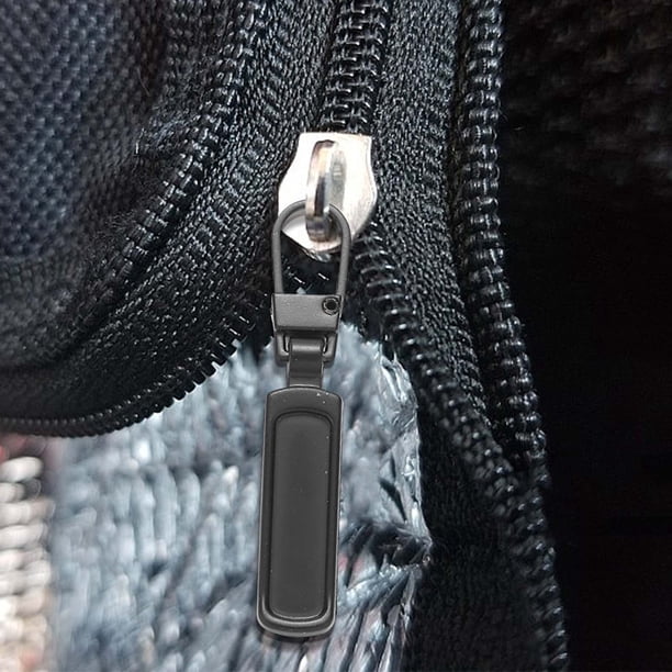 Fiudx Tirador de Cremallera Metálico, Pestaña de Aleación Desmontable, Herramienta de Repuesto Galvanizada Resistente, Reparación de Chaquetas y Mochilas, Enfoque Estético y Moderno, Instalación Senc