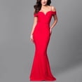 thumbnail image 3 of Women's Off Shoulder Mermaid Maxi Dress Elegant Sweetheart Neck Evening Gown for Party Graduation, 3 of 8