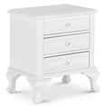 thumbnail image 3 of Home Square 2 Piece Wood Nightstand Set with 3 Drawer in White, 3 of 3