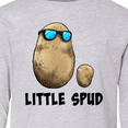 thumbnail image 4 of Inktastic Little Spud Potato Father and Child Long Sleeve Youth T-Shirt, 4 of 5