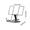 thumbnail image 3 of Foldable Metal Reading Stand, Portable Music Score Stand, Adjustable Bookshelf for Reading, Portable Desk Holder, Music Sheet Stand for Home or Studio, 3 of 6