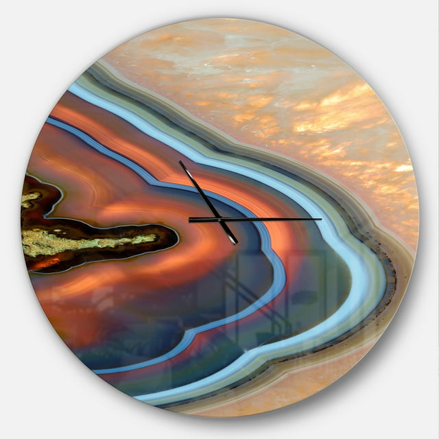 Designart 'texture Minérale Abstraite' Horloge Murale Moderne