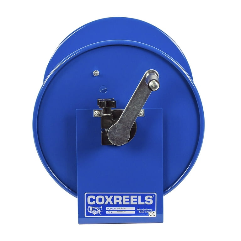 Coxreels 100 Series Compact Hand Crank Lightweight Water and Air Hose Reel,  Blue 