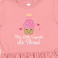 thumbnail image 4 of Inktastic 3rd Birthday Cupcake Girls Cute Girls Toddler Dress, 4 of 5