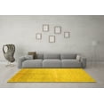 thumbnail image 3 of Ahgly Company Indoor Rectangle Abstract Yellow Contemporary Area Rugs, 7' x 10', 3 of 4