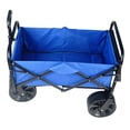thumbnail image 2 of DUOSONG Folding Wagon Garden Shopping Beach Cart (Blue) Blue Metal Garden & Outdoor Garden Supplies Garden Carts, 2 of 27