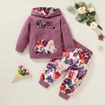 thumbnail image 4 of Younger Tree Toddler Baby Girl Kid Fall Winter Long Sleeve Hoodies Sweatshirt Clothes Set for 3-4T, 4 of 7