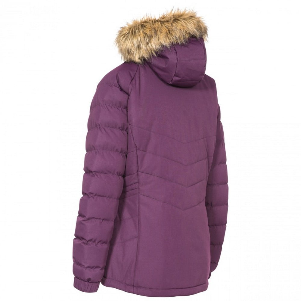 trespass womens nadina padded hooded jacket