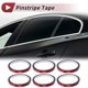 thumbnail image 3 of Cinta de franjas Unique Bargains 164.04ft x 0.2" Calcomanías de franjas para coche, motocicleta y barco, calcomanías de franjas de carreras rojas láser 6 piezas, 3 of 7