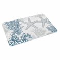 thumbnail image 2 of Starfish Coastal Door Mat&nbsp;Indoor Outdoor Entrance, Non Slip Small Rug for Kitchen Bathroom Entryway Rug, Nautical Ocean Summer Beach Coral Washable Doormat Floor Mat 16x24 Inch, 2 of 8