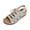 Gray, variant on Women’s Cutout Lace-Up Wedge Roman Sandals, Closed Toe Adjustable Comfort Shoes, Lightweight Summer Footwear, Casual & Outdoor Wear, Ginger, 9