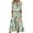 A-Green, variant on Wyobmus Womens Casual Summer Dresses V-Neck Half Sleeve Button Up Floral Print Mid-Calf Dress Casual Loose Holiday Dresses S-3X B-White