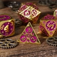 thumbnail image 3 of Cusdie 7-Die Metal DND Dice Set, Mechanical Gear Metal Polyhedral D&D Dice Set for DND Dungeons and Dragons TTRPG Role Playing Games, 3 of 5