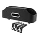 thumbnail image 5 of Auto asiento trasero organizador caja de pañuelos 2 bebida portavasos viaje fácil instalación automóvil accesorios interiores con ganchos soporte para Negro shamjiam Organizador del respaldo del asiento del automóvil, 5 of 7