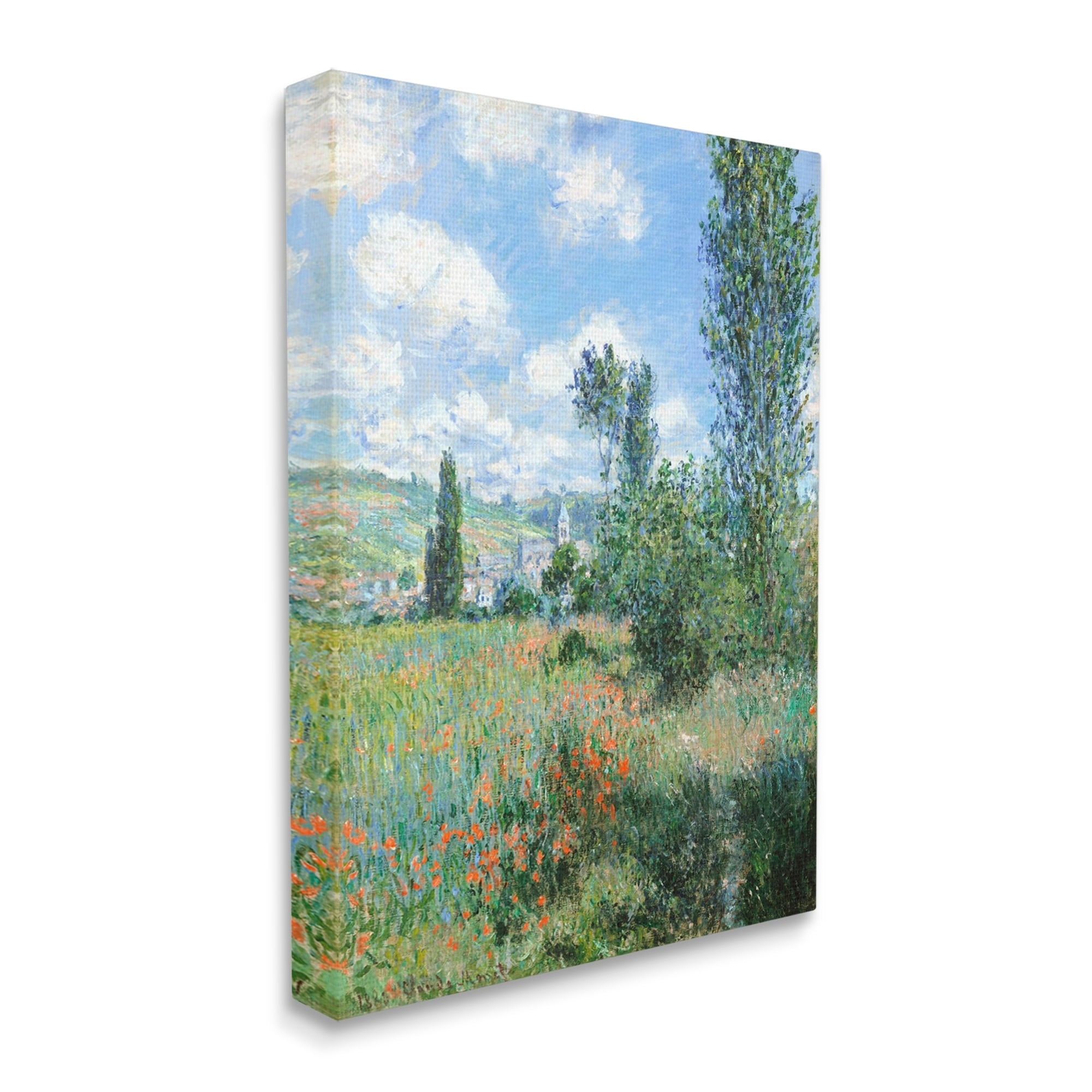 Stupell Industries Classic Field Flowers Rural Impressionist Painting Painting Gallery Wrapped Canvas Print Wall Art, Design by Lettered and Lined