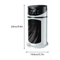 thumbnail image 2 of WKSCLPAI Air Ac Portable Cooling Fan that Blow Cold Air 3-Speed Air Conditioner Fans with Night Lights Bladeless Tower Fan for Bedroom Home Silent Rechargeable Evaporative Air Cooler, 2 of 8
