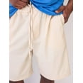 thumbnail image 2 of COOFANDY Men Linen Classic Fit Short Lightweight Drawstring Short with Pockets, 2 of 6