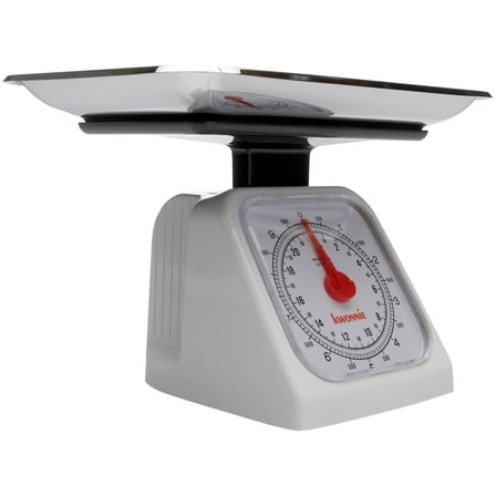 Norpro 22Lb Food Scale Removable Metal Tray, One Size, Shown