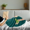 thumbnail image 3 of Fairytale Soft Flannel Fleece Throw Blanket, Princess Kisses the Frog in Round Frame Romance Cartoon Nursery, Cozy Plush for Indoor and Outdoor Use, 50" x 70", Multicolor, by Ambesonne, 3 of 5